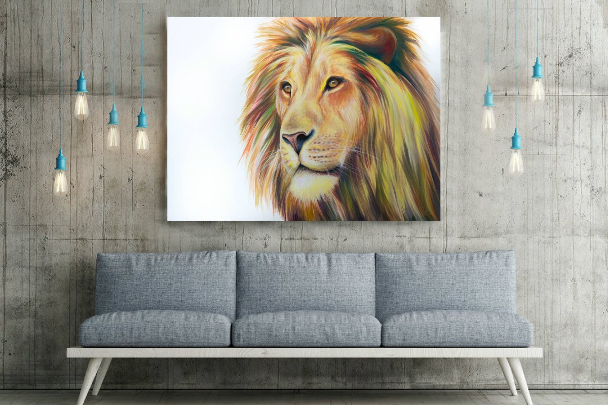 Rainbow Series- Lion – Art by Andrea Ehrhardt