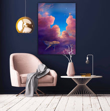 Load image into Gallery viewer, Cloud Series - Whale 36&quot; x 48&quot; - Original