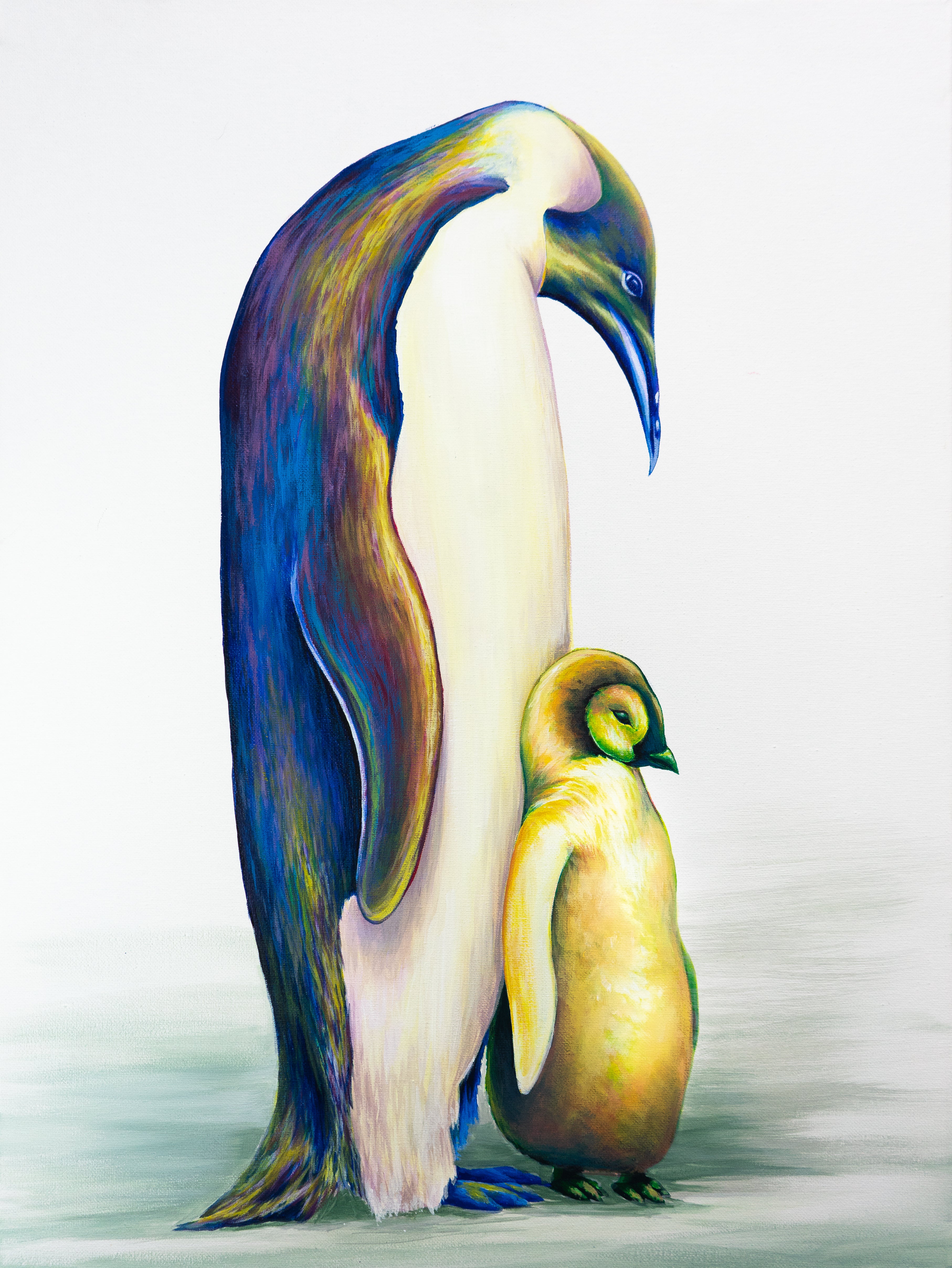 テネシー野郎2 原画penguin art2 Rainbow Series- Penguins – Art by Andrea Ehrhardt