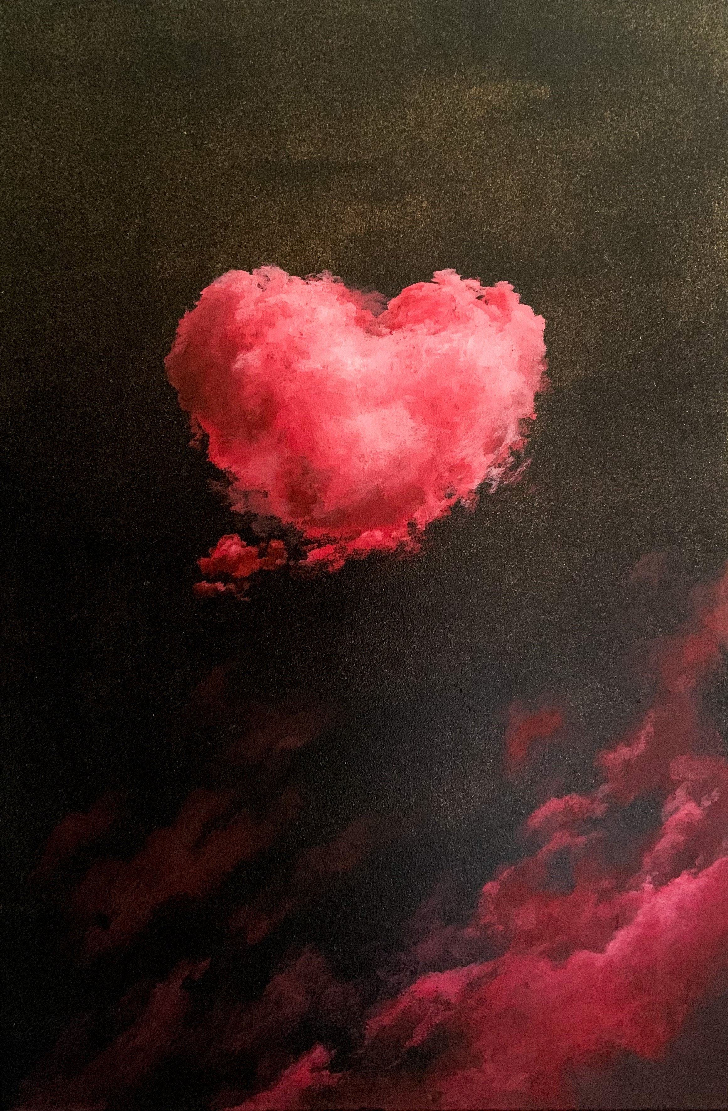pink heart clouds
