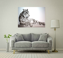 Load image into Gallery viewer, Animal Series- Tiger - Black on White