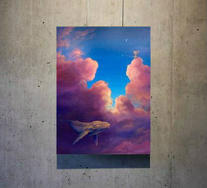 Cloud Series - Whale 36" x 48" - Original